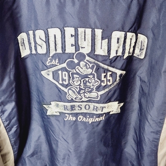 Walt Disney World Mens Navy Blue 1971 Full Zip Windbreaker Jacket Size Large - Picture 5 of 8
